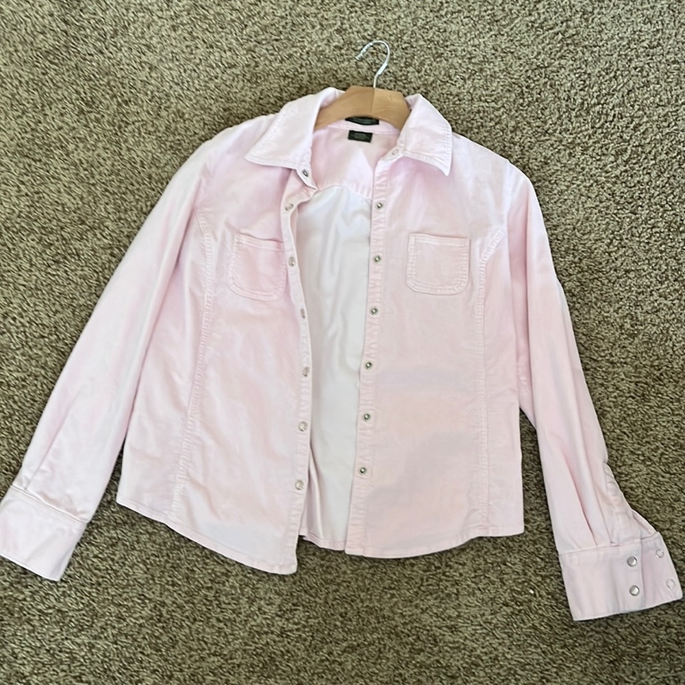 Corduroy pink jacket
